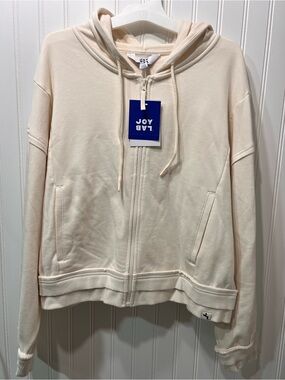 JoyLab Cream Full-Zip Hoodie